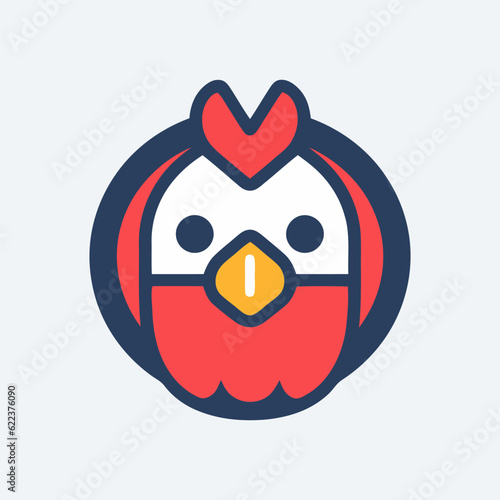 playful chicken logo brand identity