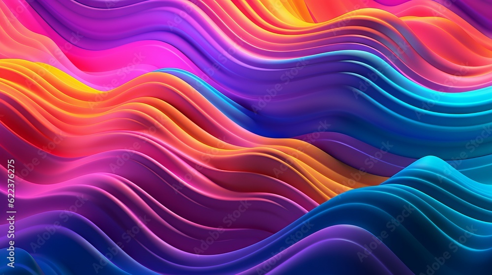Abstract wavy background. Abstract background with colorful waves, Bright colorful soundwave pattern. 3d rendering. Multicolored art of wavy patterns. Abstract wavy background. Abstract background with colorful waves, Bright colorful soundwave pattern. 3d rendering. Multicolored art of wavy patterns.