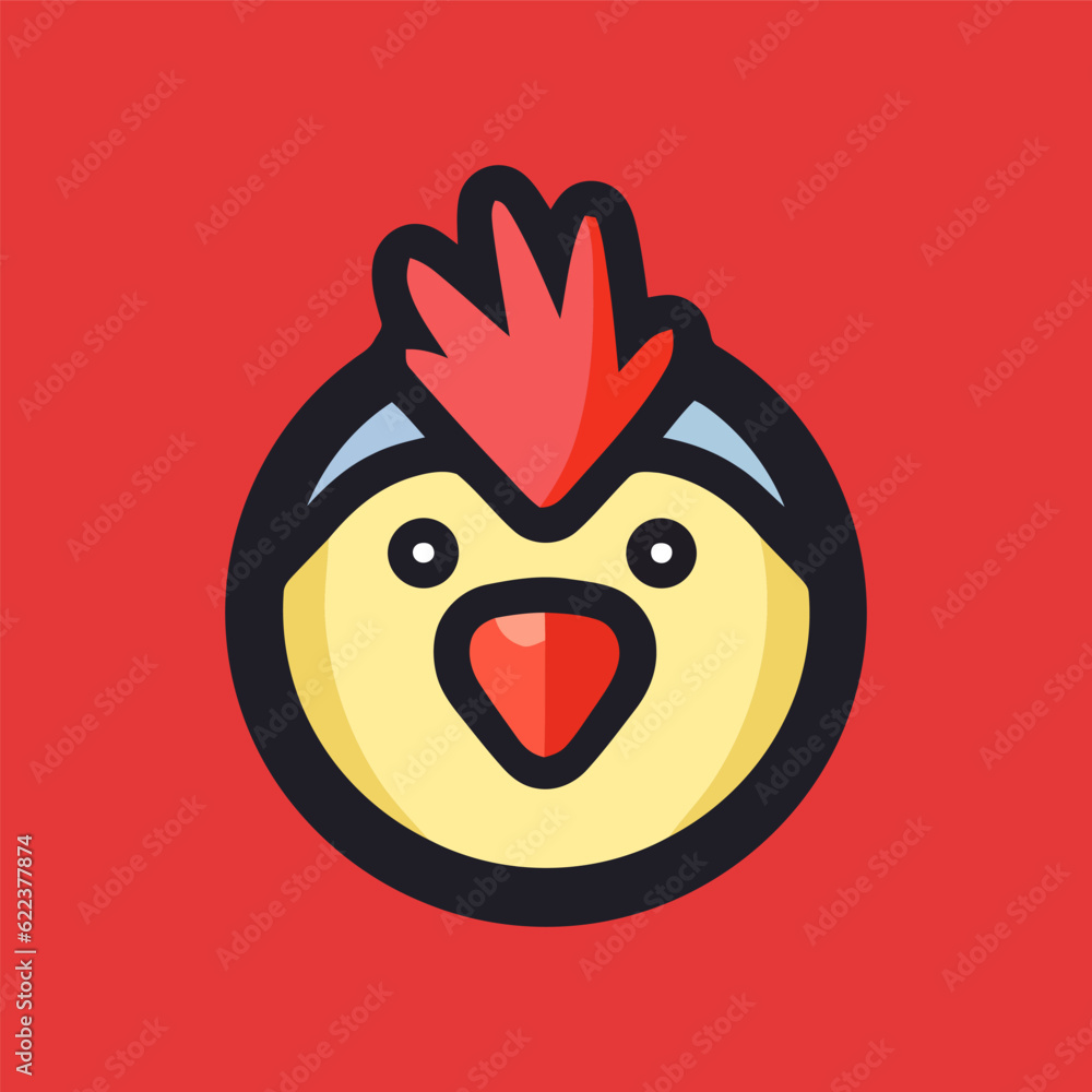 cute Chick Logo Farm Fresh Branding