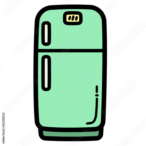 fridge filled outline icon style