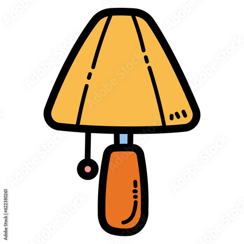 lamp filled outline icon style