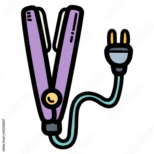 straighten filled outline icon style