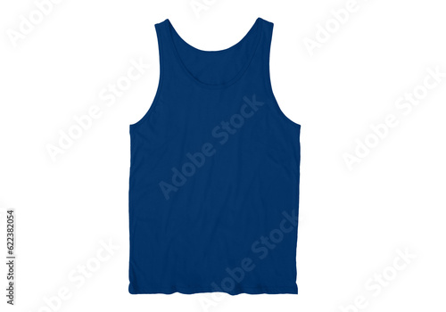 Men's Regular-Fit Tank Top, Undershirts front Cool Blue