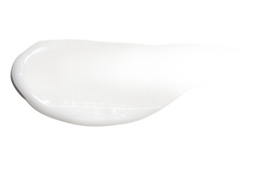 A smear of cream on a blank background. PNG