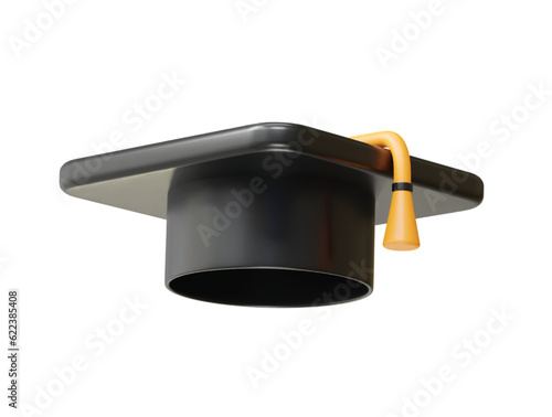 Graduation hat degree icon vector illustration