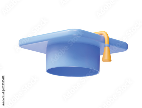 Graduation hat degree icon vector illustration