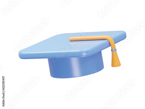 Graduation hat degree icon vector illustration