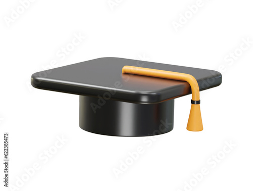 Graduation hat degree icon vector illustration