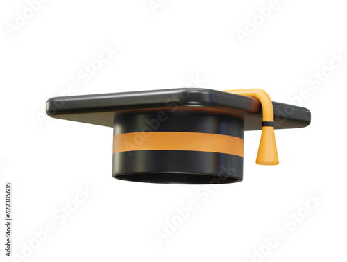 Graduation hat degree icon vector illustration