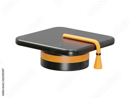 Graduation hat degree icon vector illustration