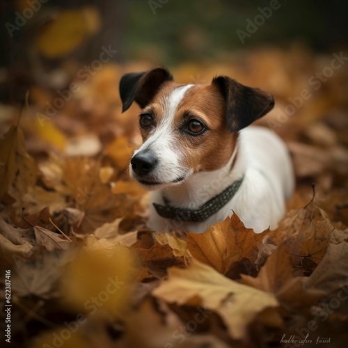 AI generated illustration of A Jack Russell Terrier sitting in a pick up truck