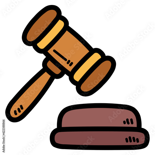mace filled outline icon style