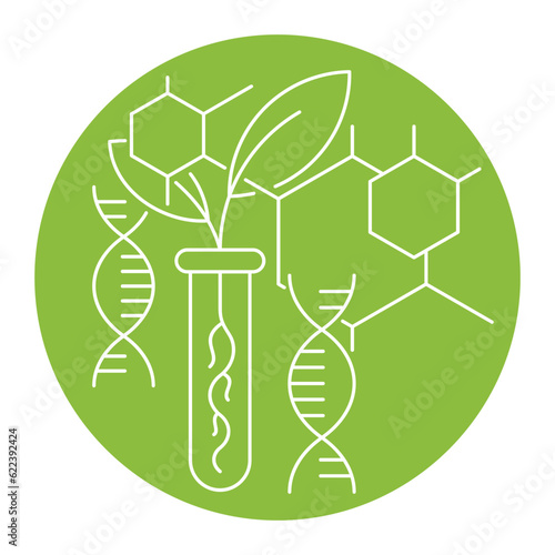 Agricultural biotechnology - logo template