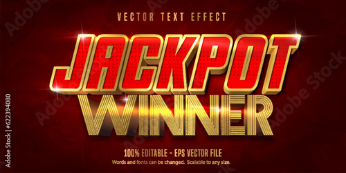 Editable Text Effect, Jackpot Winner Text Style