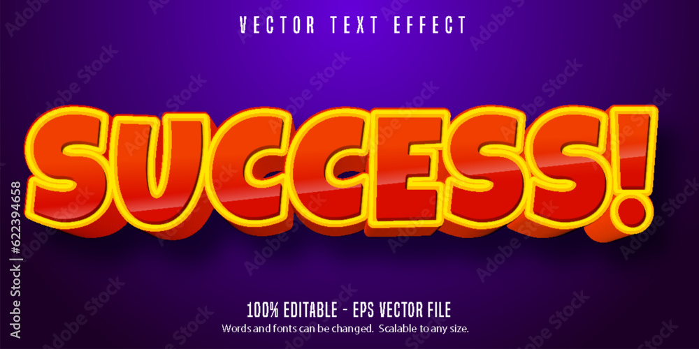 Obraz premium Editable text effect, cartoon and comic text style