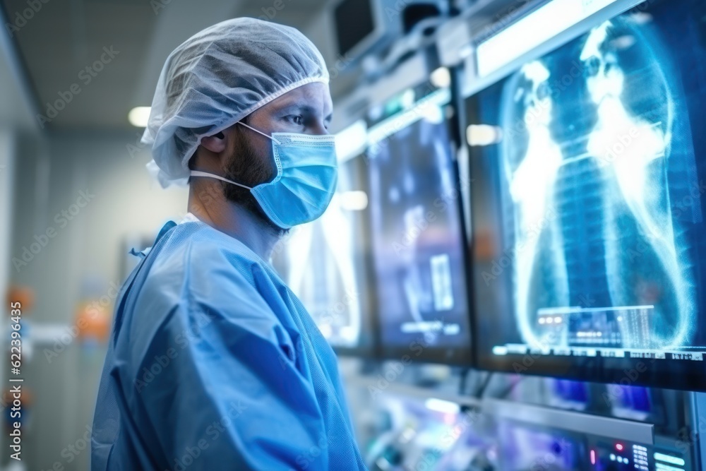 doctor in a modern high-tech clinic, ai tools generated image doctor in a modern high-tech clinic, ai tools generated image