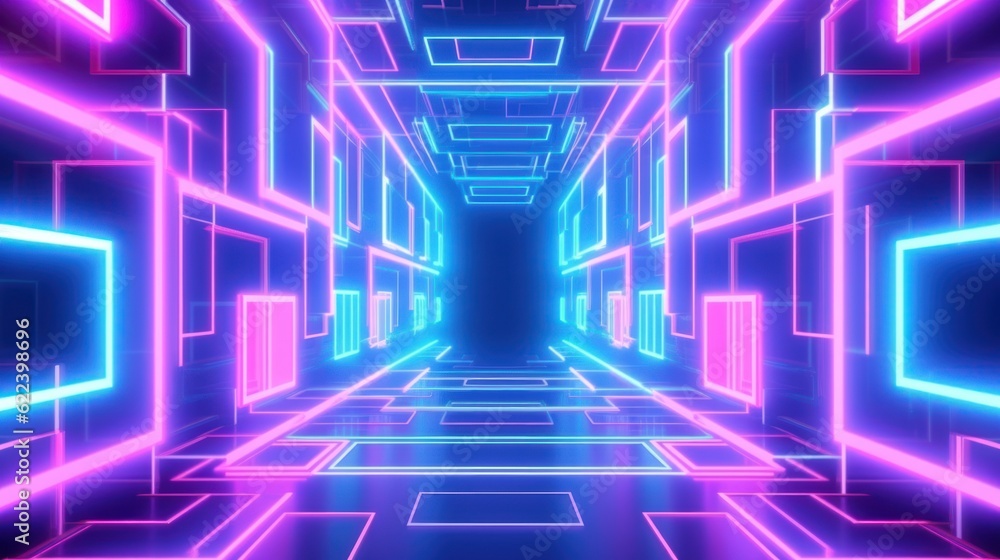 abstract cyber-punk high-tech fantasy background with digital geometry, ai tools generated image abstract cyber-punk high-tech fantasy background with digital geometry, ai tools generated image