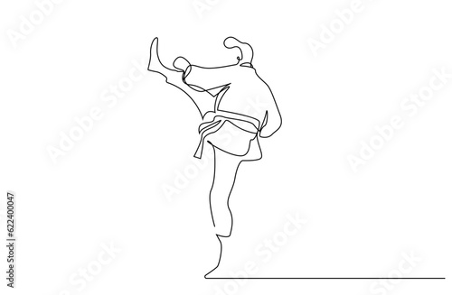 two people close combat karate taekwondo aikido fight practice sport line art