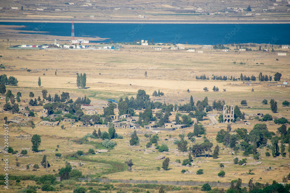 Fototapeta premium The Ruined Village of Al Qunaitra