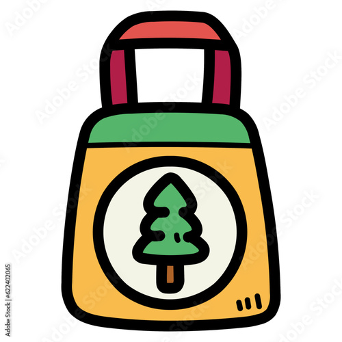 shopping bag filled outline icon style