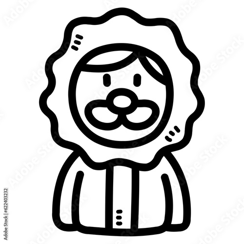 eskimo line icon style