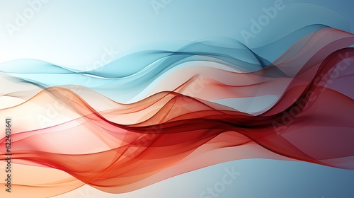 Abstract colorful flowing wave lines background for keynote or presentation design