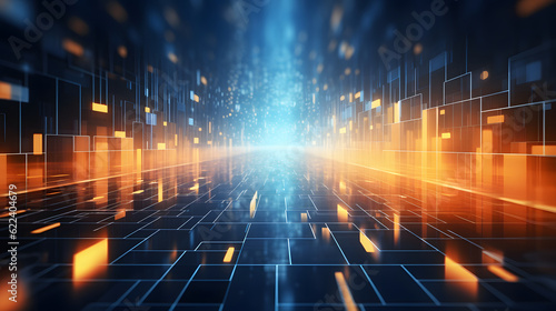 Modern smart city concept design. Futuristic modern city with hi-tech