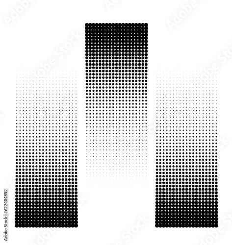 Halftone gradient vector. Retro background