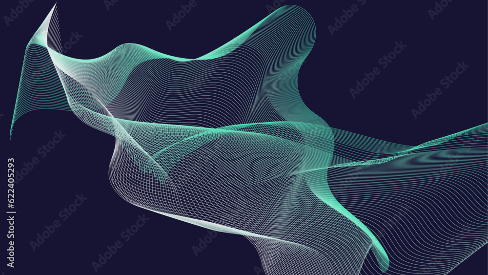 abstract blue dotted background. The lattice particles fall. Big data flow abstract blue dotted background. The lattice particles fall. Big data flow