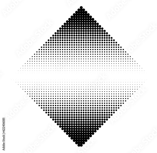 Square halftone gradient vector. Retro background