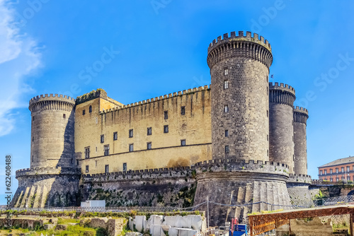 Castel Nuovo or Maschio Angioino, is a main architectural landmark of the Naples city. Italy photo