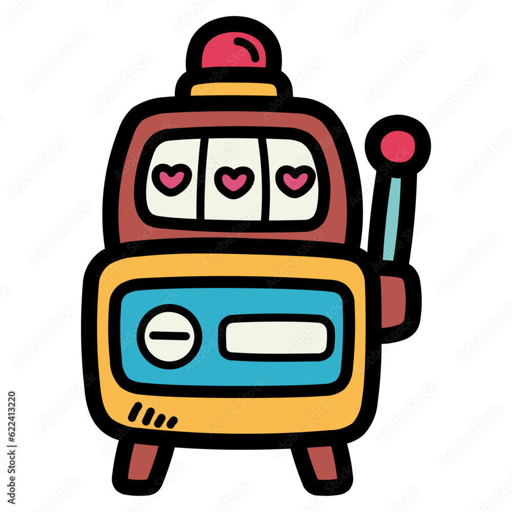 slots machine filled outline icon style slots machine filled outline icon style