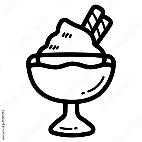 eggnog line icon style