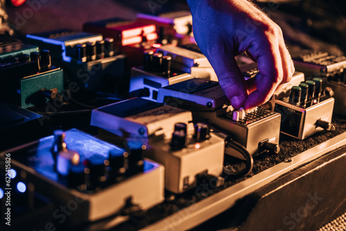 Guitar analogic pedalboard setup