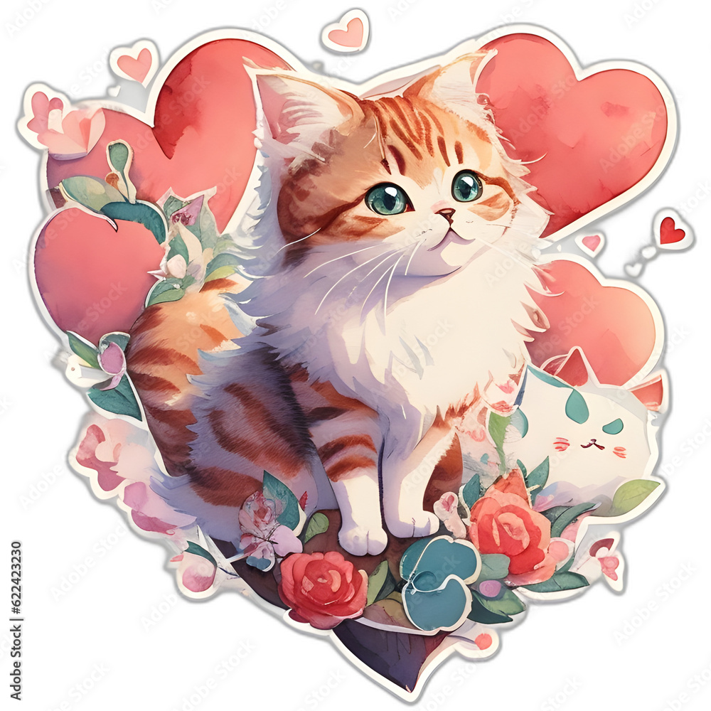 lovely cat valentine
