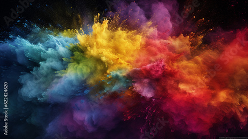 Colored powder explosion © HY