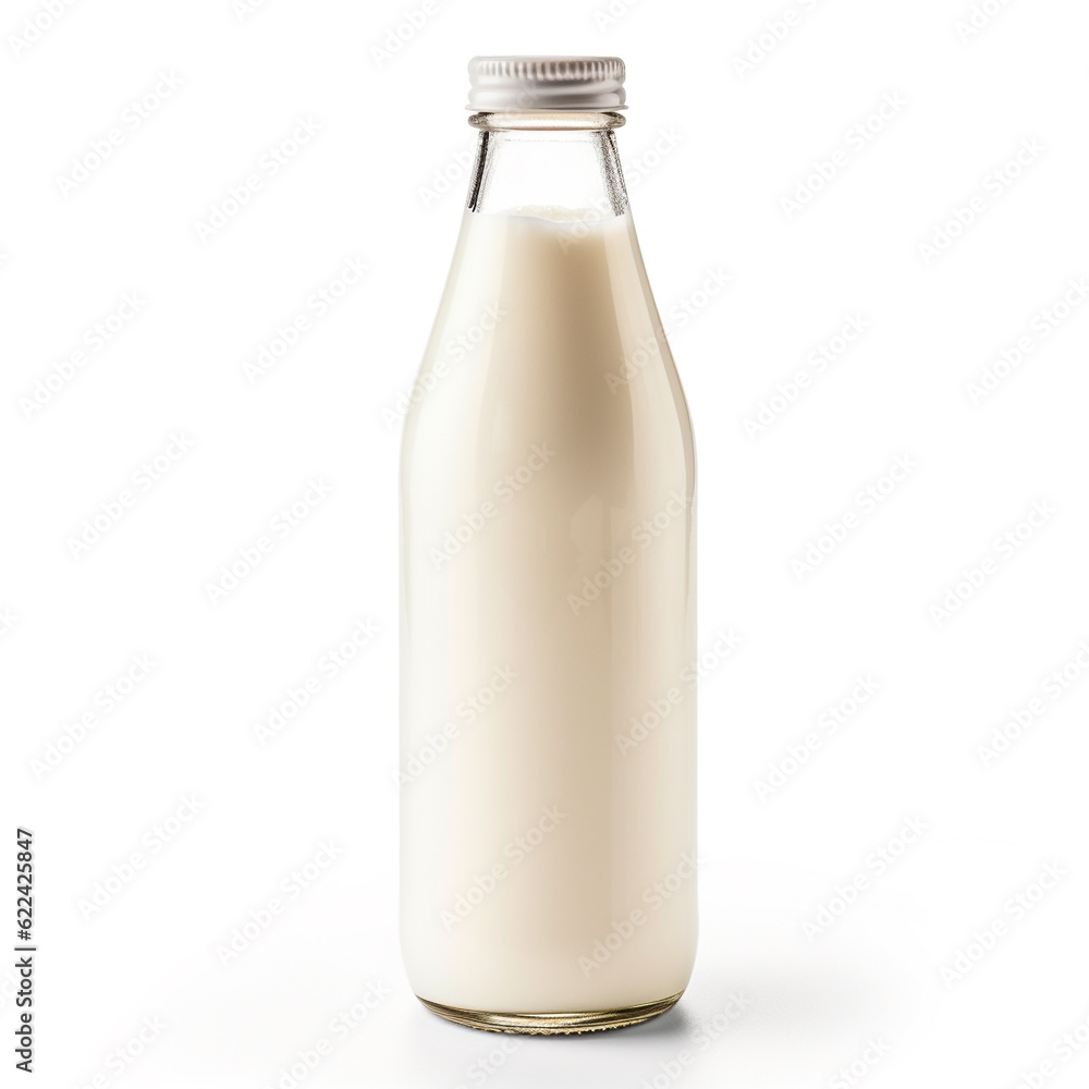 Bottle of milk on white background Bottle of milk on white background