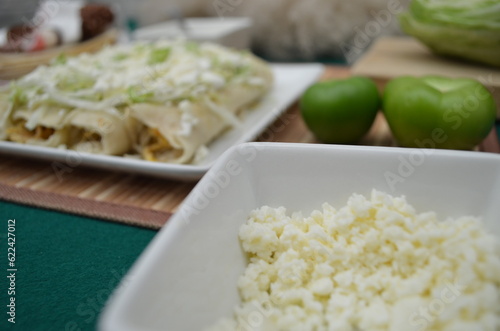 Colorful Homemade Traditional Mexican Quesadilla