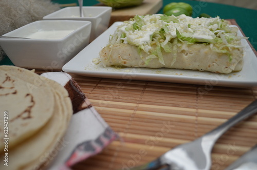Colorful Homemade Traditional Mexican Quesadilla
