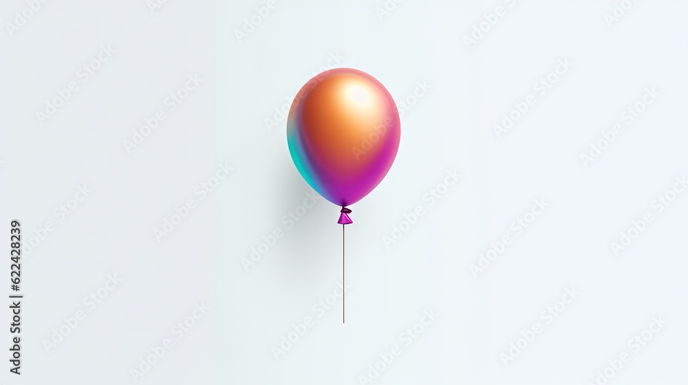 a balloon with a string attached to the side of it. generative ai a balloon with a string attached to the side of it. generative ai