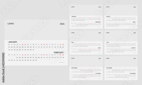 calendar design 2024, 2024 calendar template, minimal calendar design 2024, calendar 2024