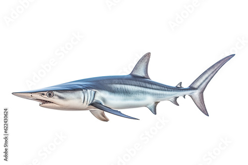  Thresher shark Alopias, Transparent background. generative AI