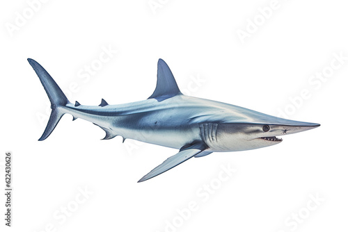 Thresher shark Alopias, Transparent background. generative AI