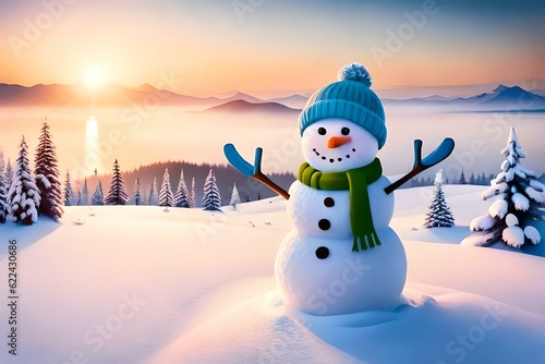 snowman in the winter © contributor  gallery