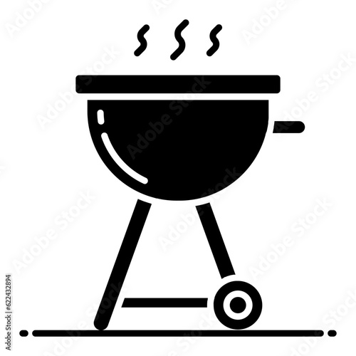 Barbecue Glyph Icon