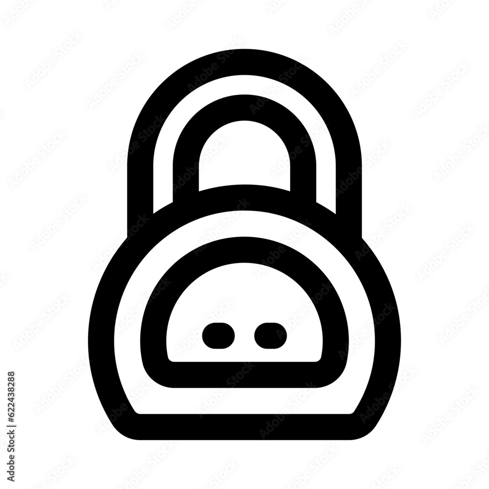 kettlebell icon for your website, mobile, presentation, and logo design.