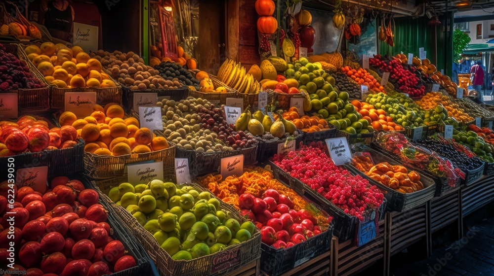 Farm-Fresh and Vibrant: Exploring Barcelona's Organic Market for Healthy Fruits, Vegetables, and More!, generative AIAI Generated