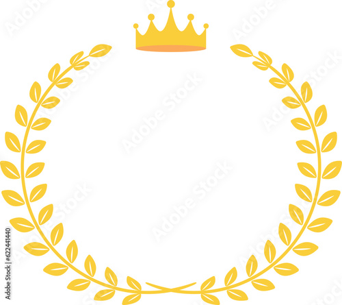 Gold Award Laurel Wreath, Leaf label.