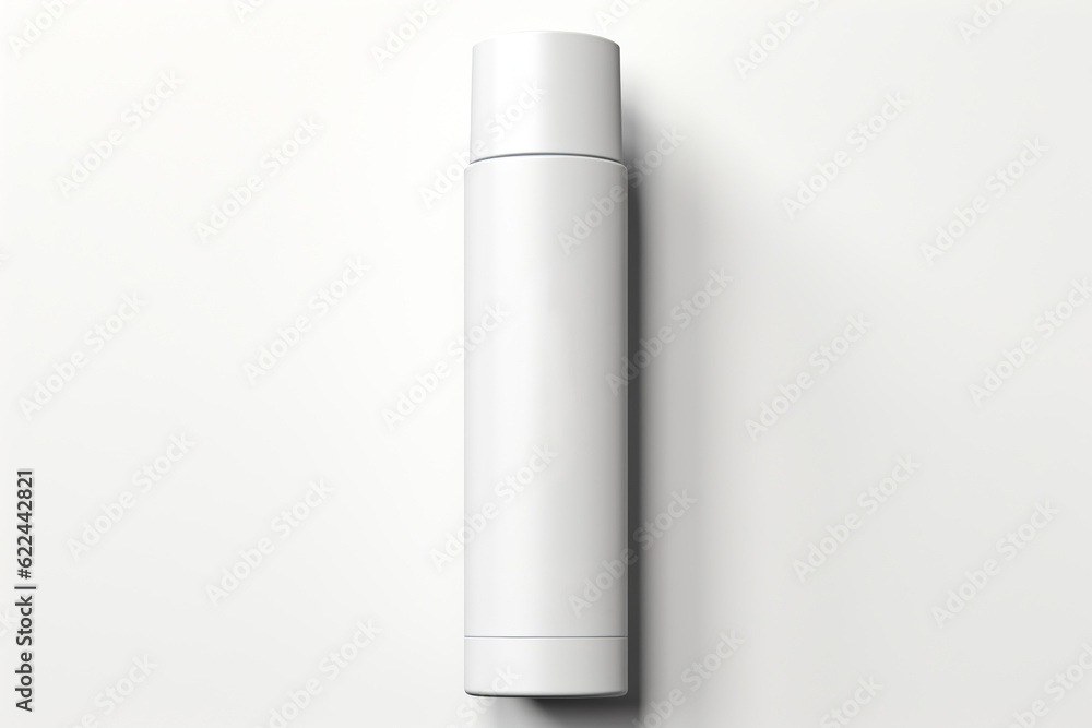 exquisite and visually striking product shot of a white stylished small cosmetic tube container for a mockup isolated on white background, generative ai exquisite and visually striking product shot of a white stylished small cosmetic tube container for a mockup isolated on white background, generative ai