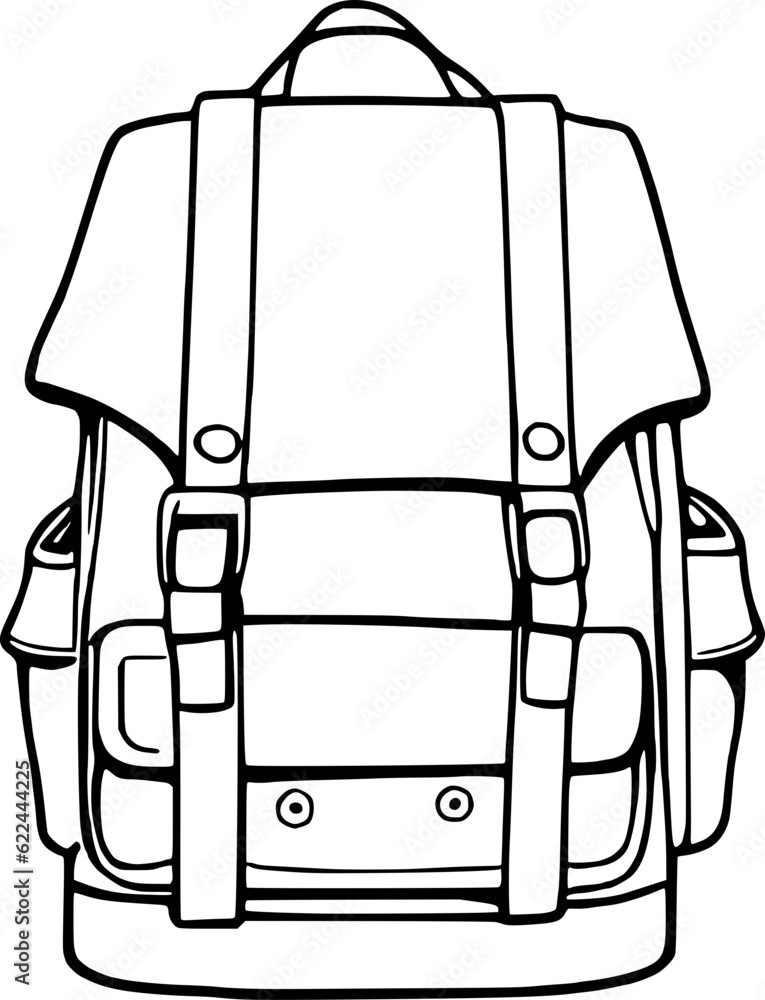 School Backpack Illustration School Backpack Illustration